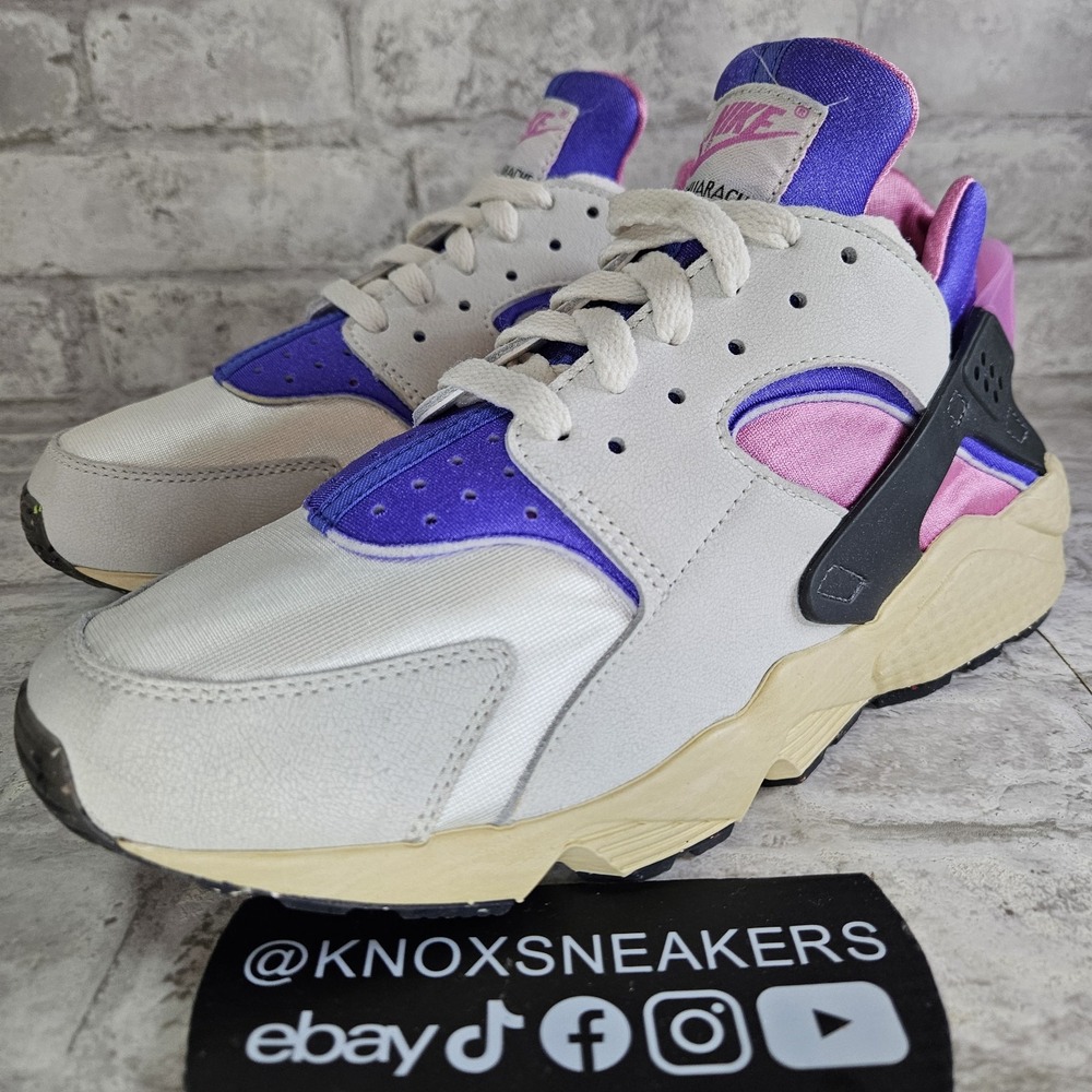 Nike Air Huarache PRM Playful Pink Blue Joy Sail White FB9697-001 Men's Size 9